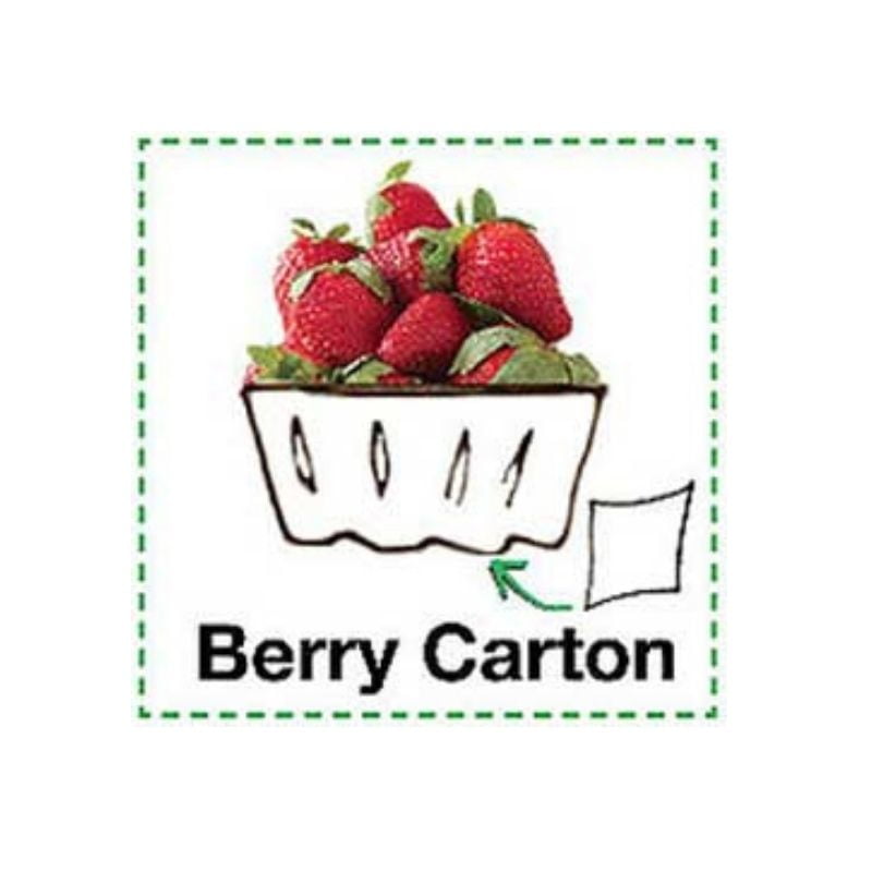 FreshPaper Vegetables and Fruits Sheets pack 4 berry