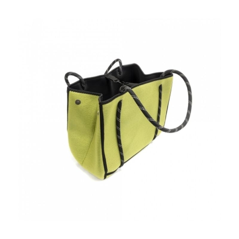 Shopping Market Bag inside Lime Green