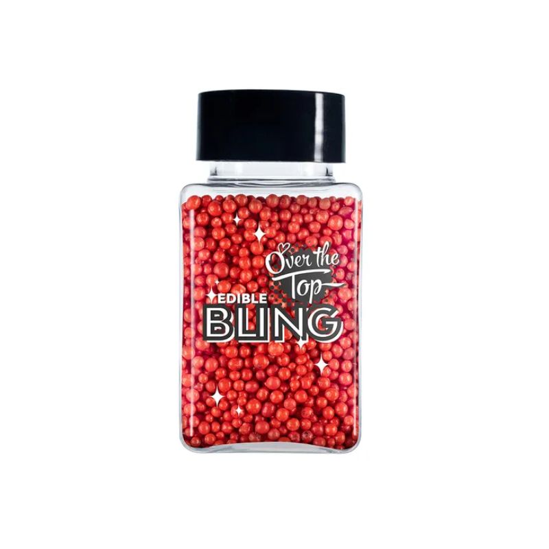 over the top edible bling sprinkles red