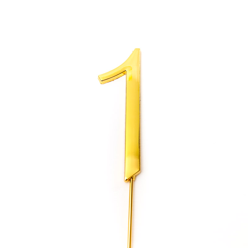 Cake Topper Number 1 - Gold