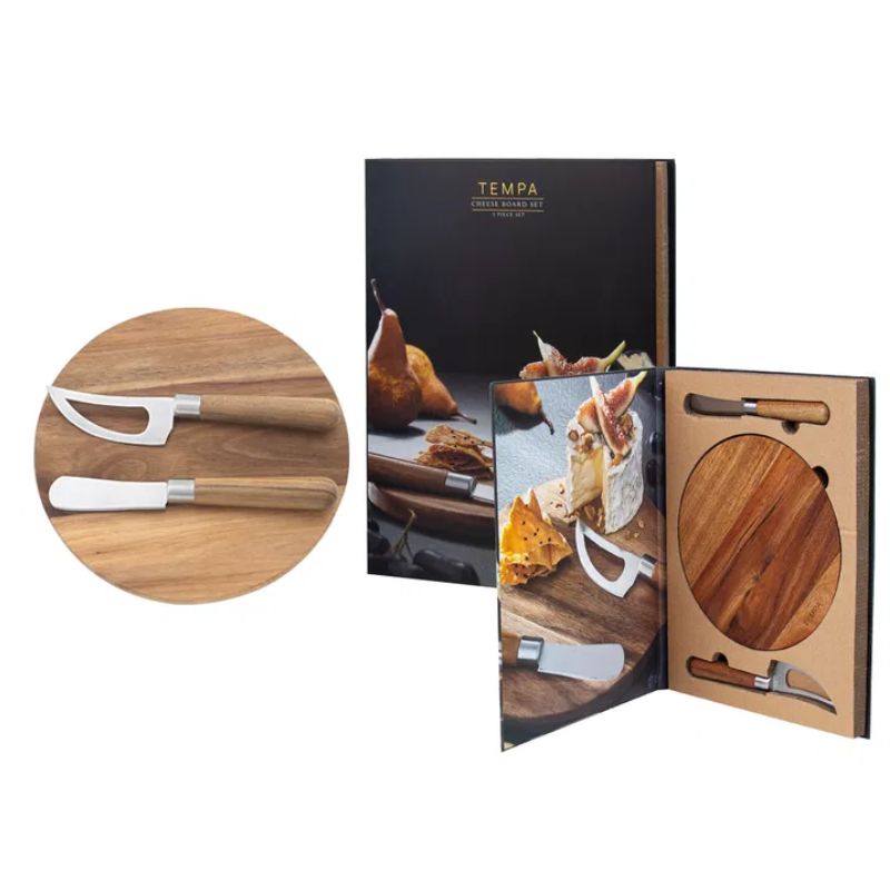 tempa fromagerie cheese board 3pce set