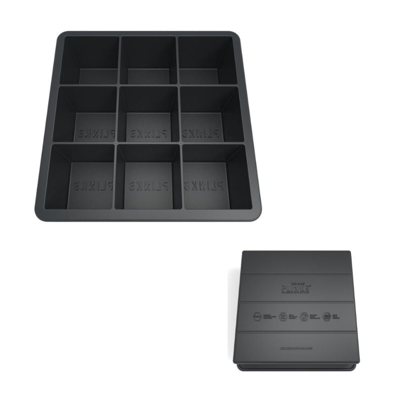 Silicone Ice Shape Mould Mega Cubes front and back