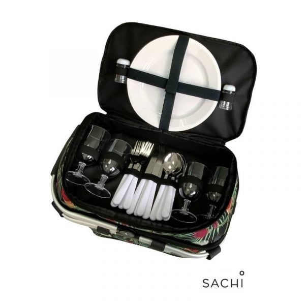 Sachi Insulated Picnic Basket 4 Person Banksia WAS 99.99 NOW 79.99