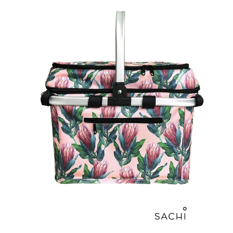 Sachi Insulated Picnic Basket 4 Person Protea