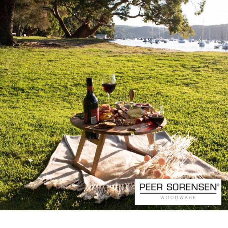 peer sorensen round folding table lifestyle image