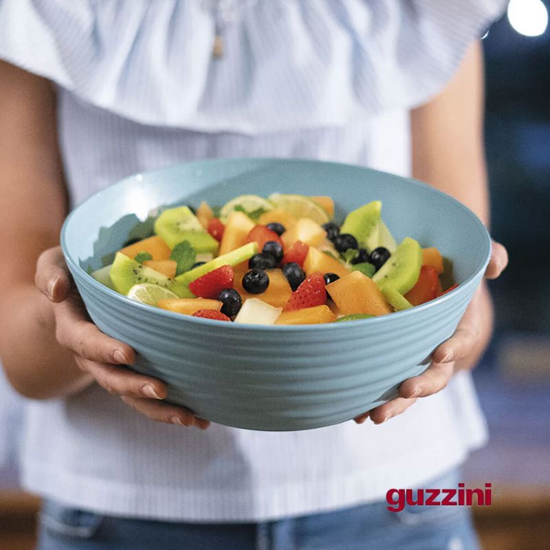 guzzini earth bowl with lid lifestyle image