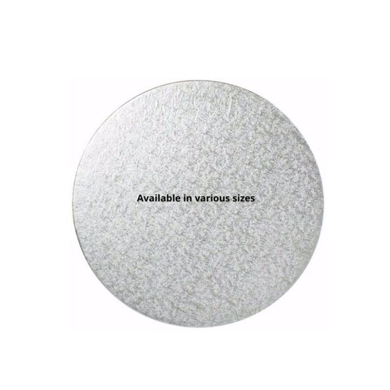 cake board round silver