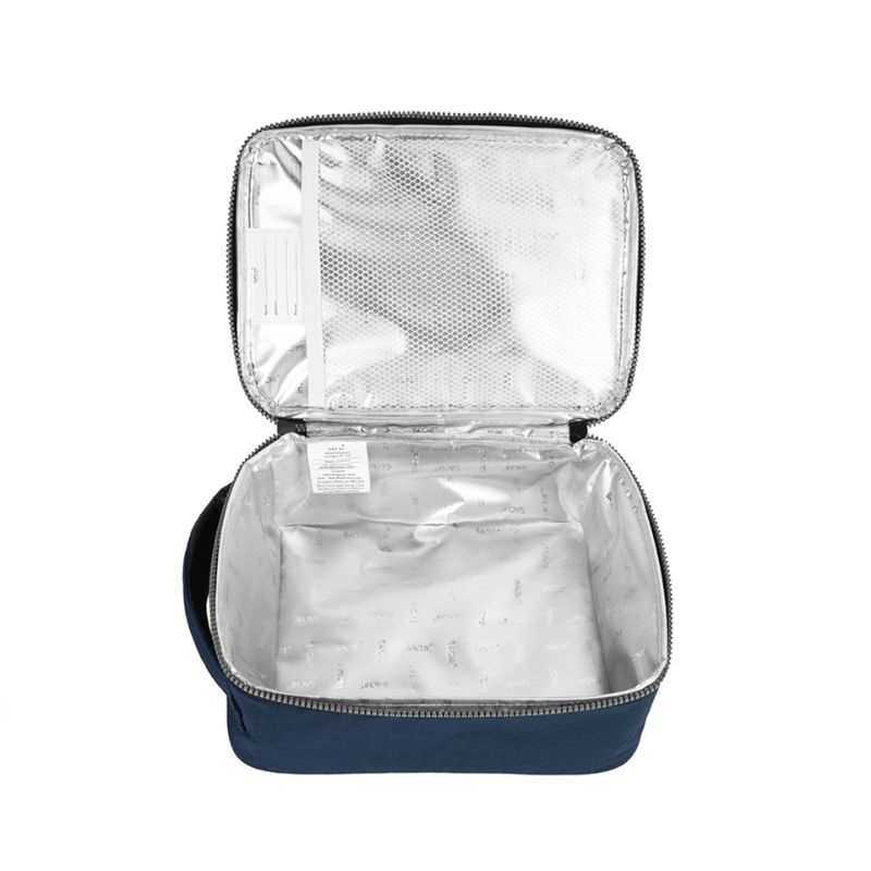 sachi explorer lunch bag navy open
