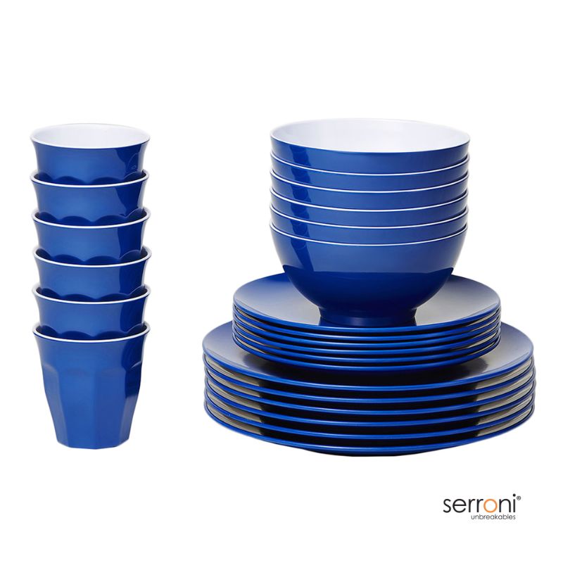 serroni melamine royal blue lifestyle image