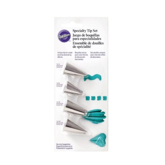 Piping Tip Nozzle Set Speciality 4pce Border 44 83 105 Epicure Homewares