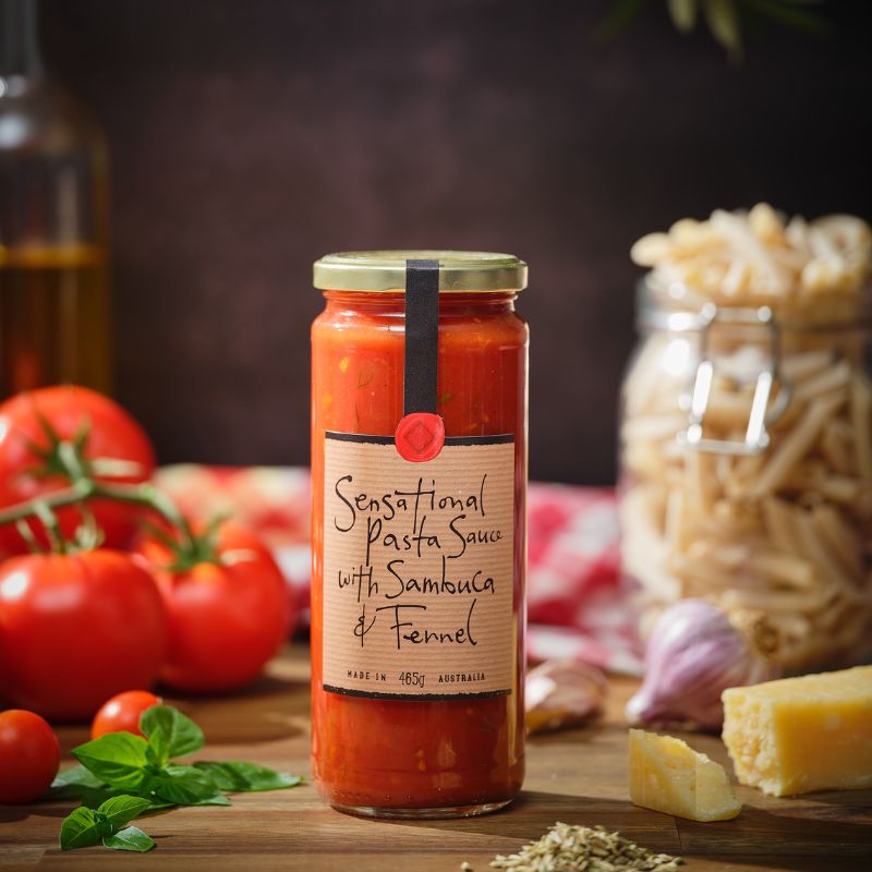 Ogilvie & Co Pasta Sauce with Sambuca & Fennel 465g lifestyle image