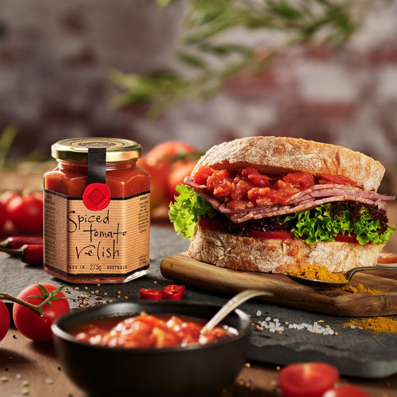 Ogilvie & Co Spiced Tomato Relish 275g lifestyle image