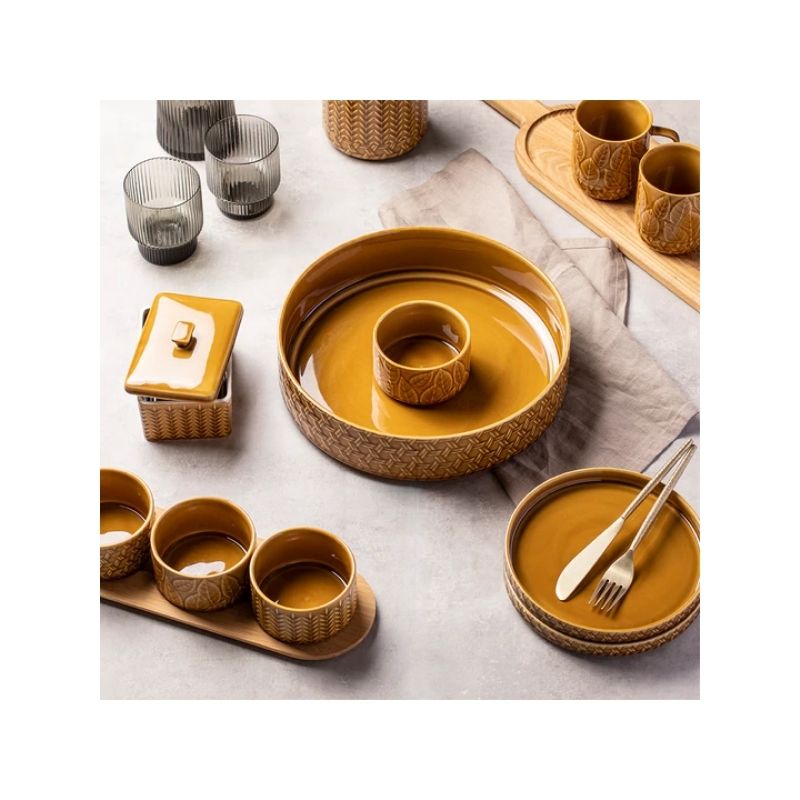 Heath Bowls Set of 2 Caramel 2