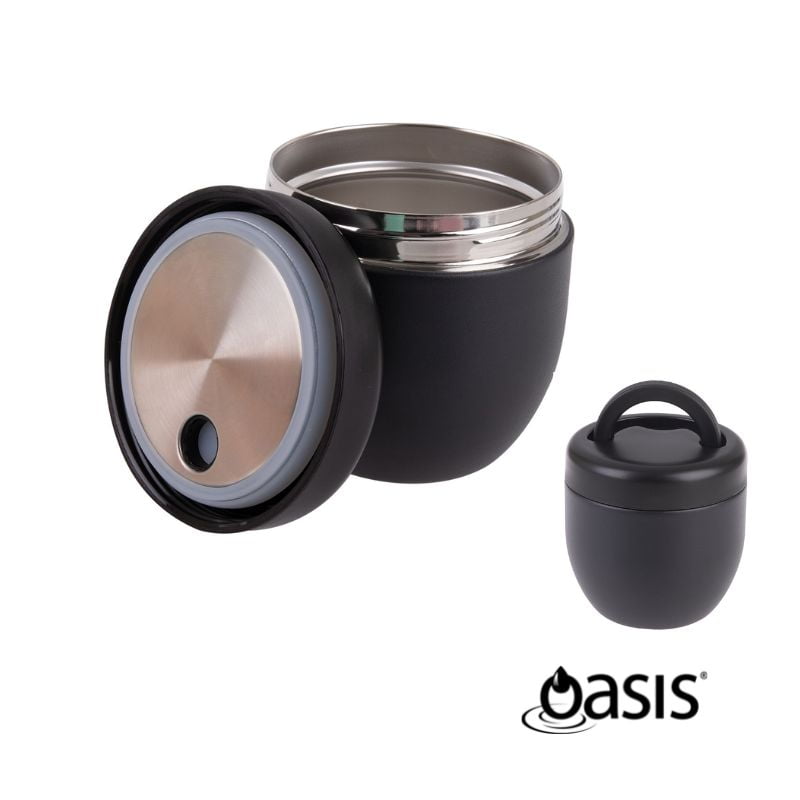 oasis 470ml insulated food pod black