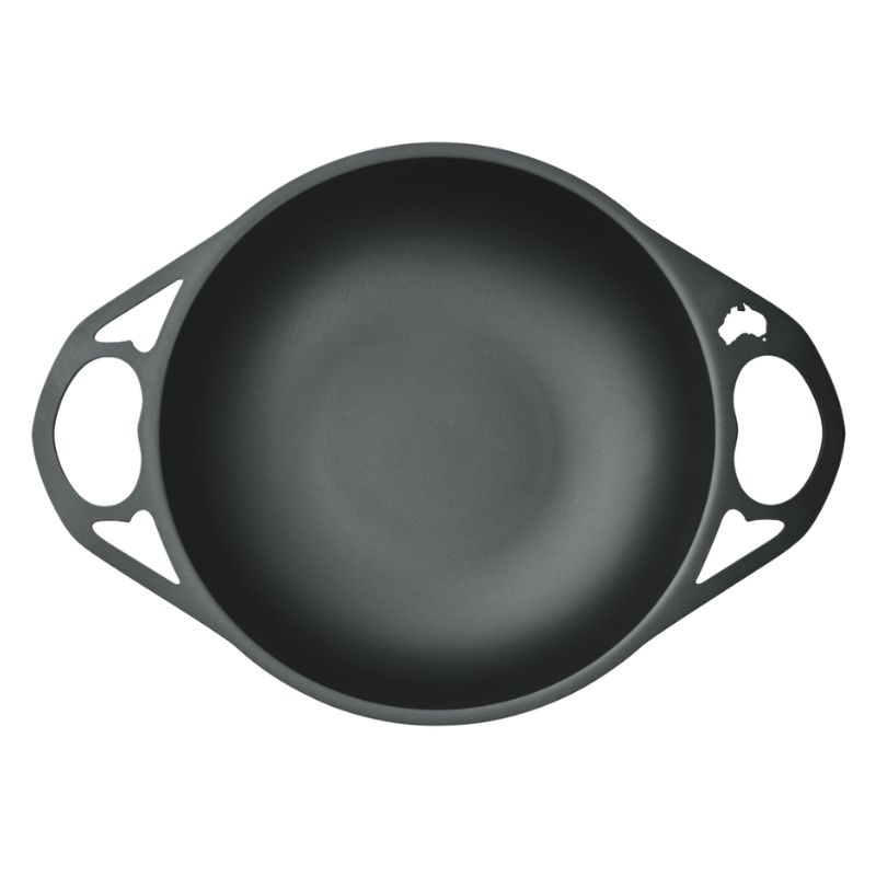 Solidteknics AUS-ION™ Seasoned Iron Wok 30cm 4L - Epicure Homewares