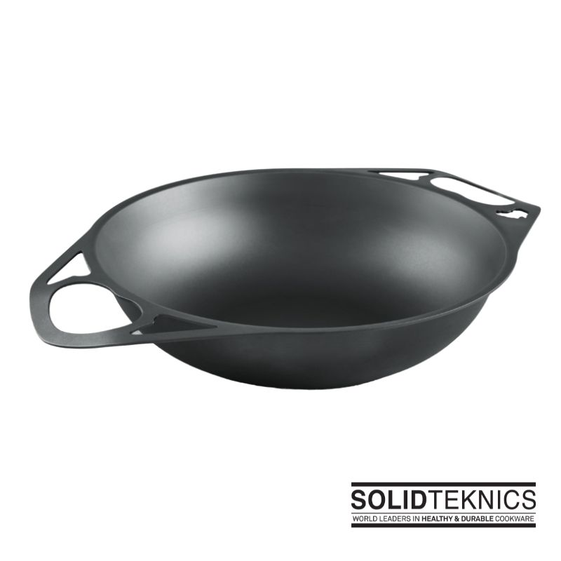 Solidteknics AUS-ION™ Seasoned Iron Wok 30cm 4L - Epicure Homewares