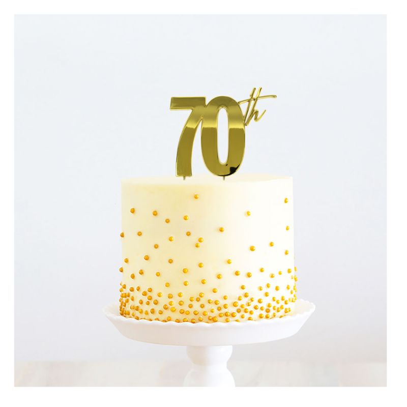 cake topper 70th