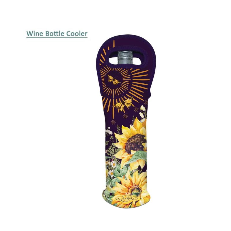 Neoprene Wine Bottle Cooler Fields of Gold