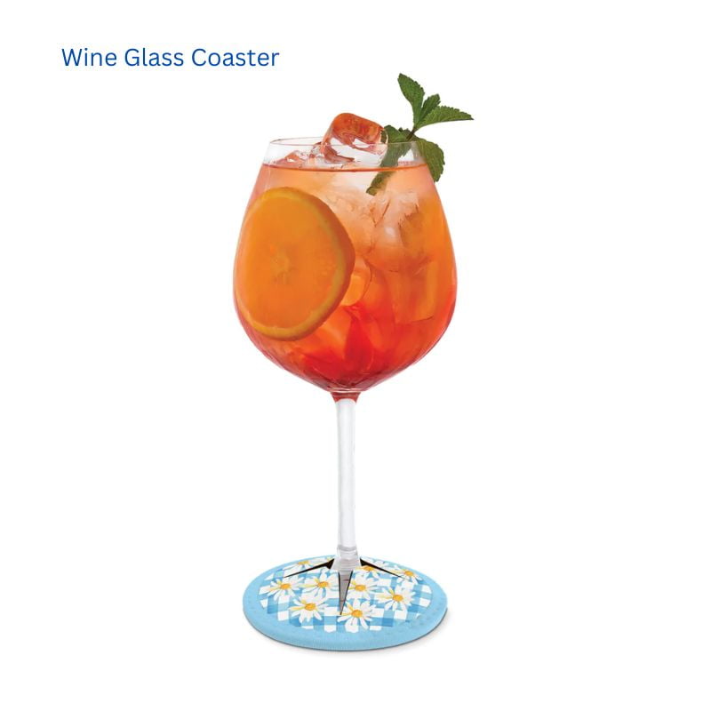 Wine Glass Coaster daisy chain image