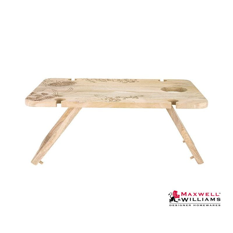 maxwell williams golden summer folding picnic table rectangle