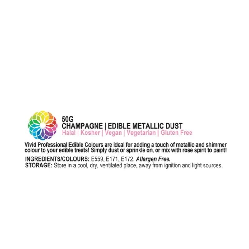 vivid champagne dust info
