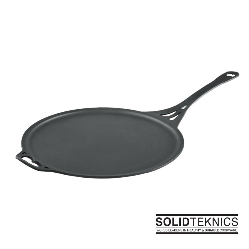 Solidteknics AUS-ION™ Seasoned Iron XHD Frypan Skillet Lid Crepe Pan ...