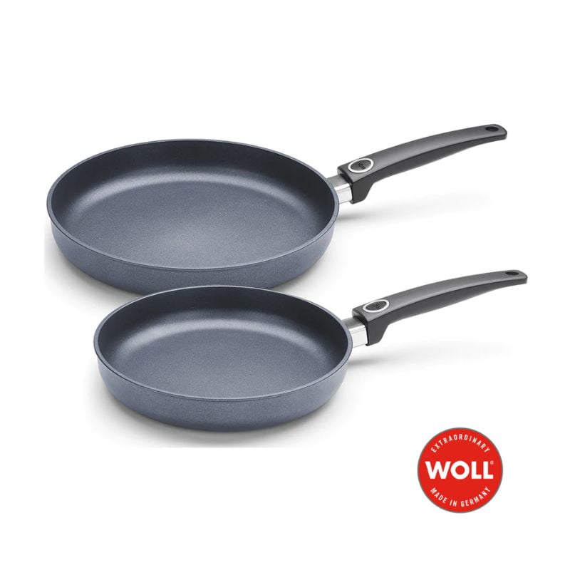 WOLL Diamond Lite Fixed Handle Induction Twin Pack Offer Frypan 24