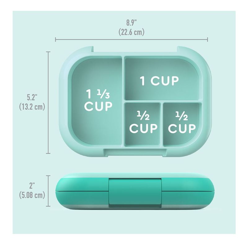 bentgo bento lunch box kids chill aqua sizing
