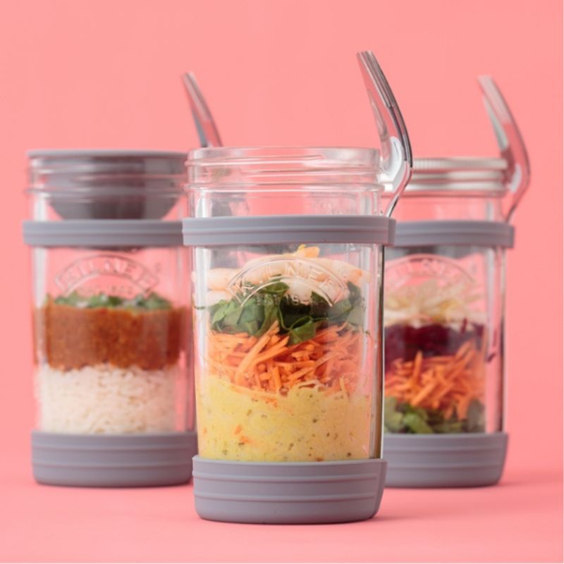 kilner glass all in one food to go set lifestyle images