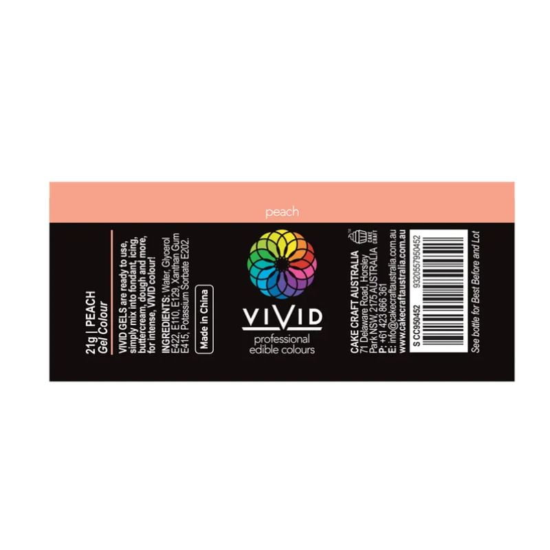 vivid gel colour peach info