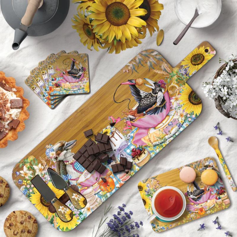 lisa pollock lifestyle image large board platter cwa tea party
