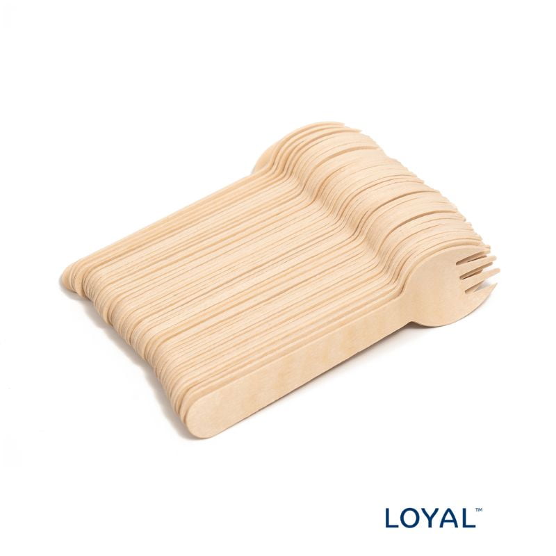 loyal compostable wooden spork