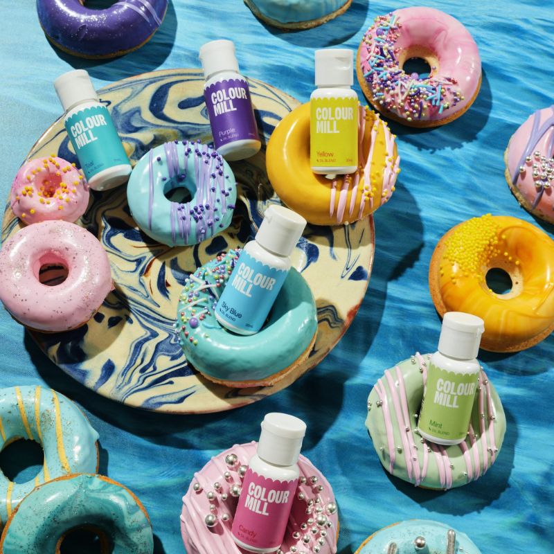 colour mill oil based pool party lifestyle image
