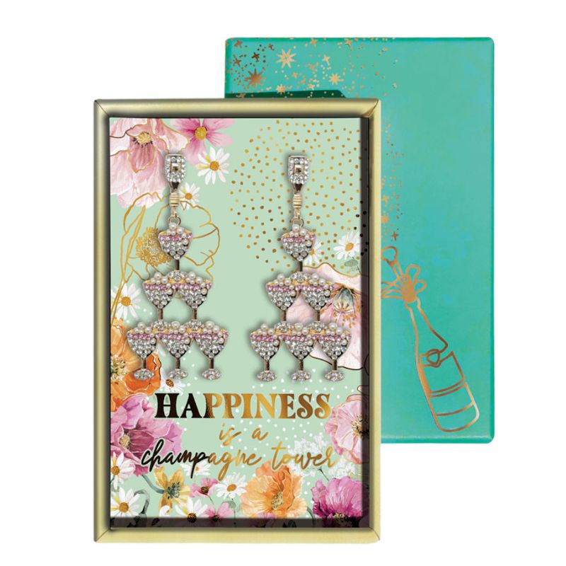 lisa pollock fashion earrlings champagne