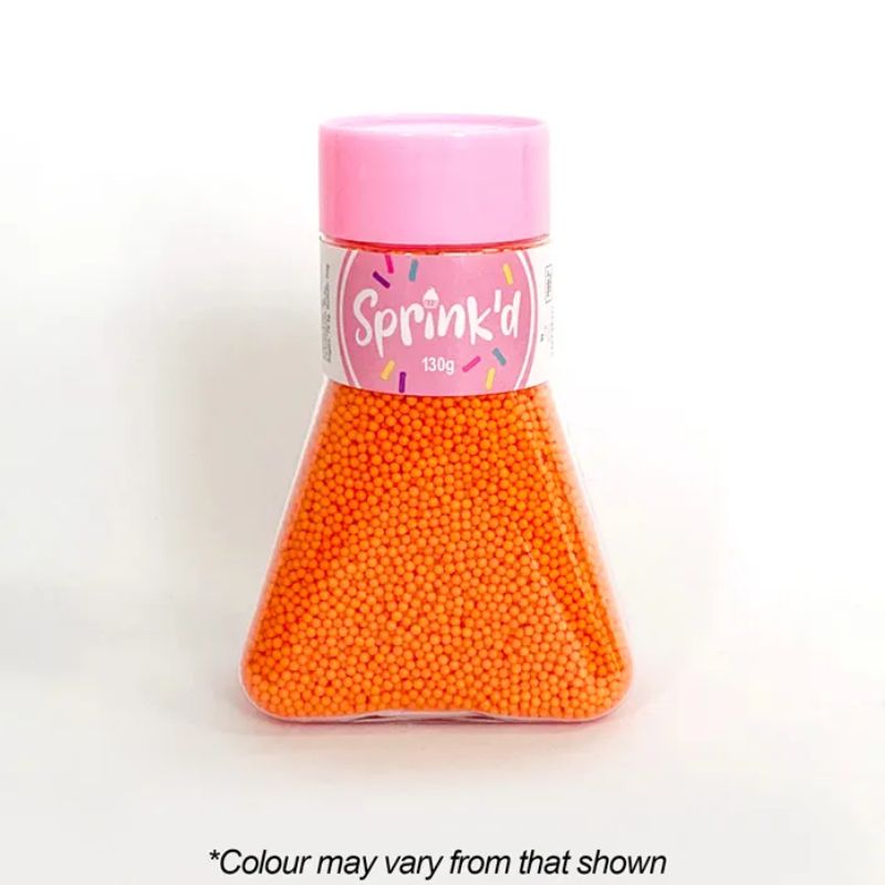 sprink'd sprinkles sugar balls 2mm orange