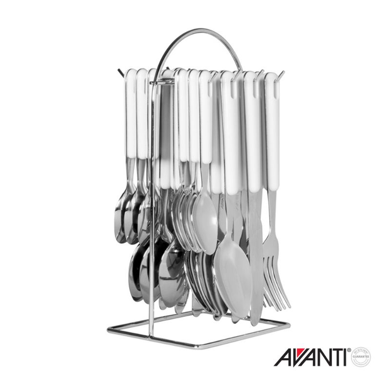 avanti hanging cutlery set white