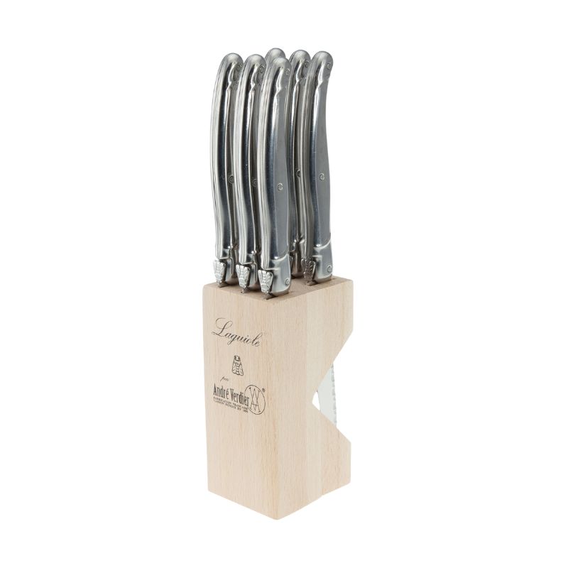 andre verdier debutant serrated steak knives stainless set