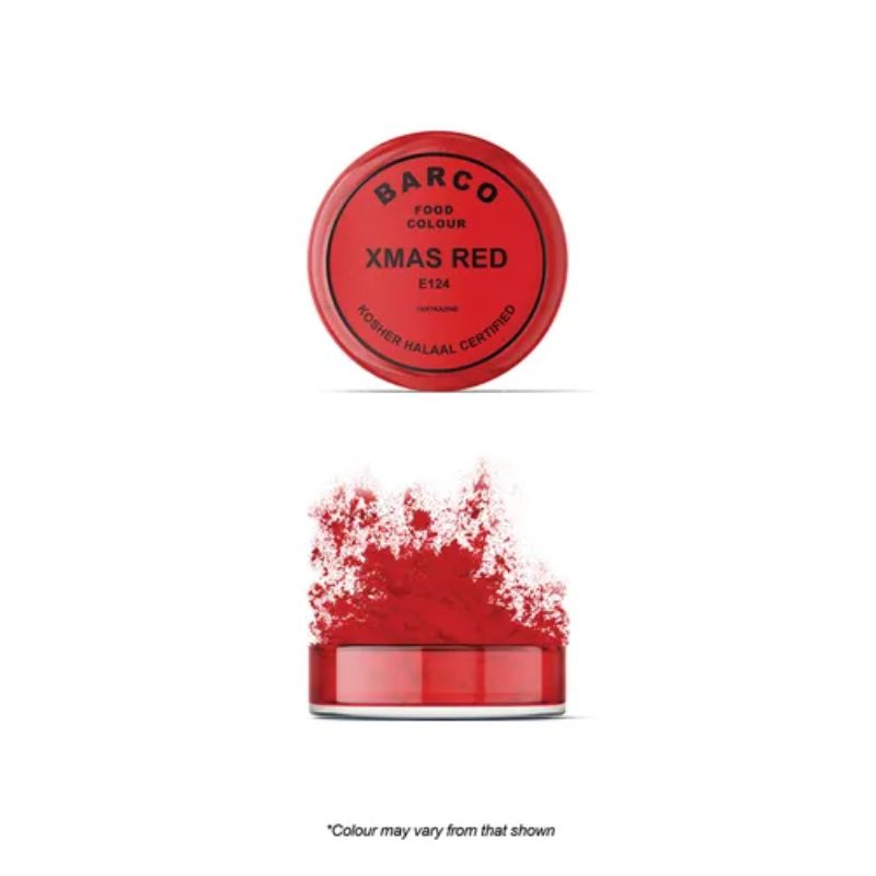 barco red label colour paint dust 10ml christmas red
