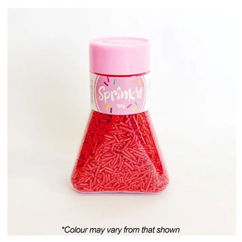 srpink'd sprinkles jimmies red