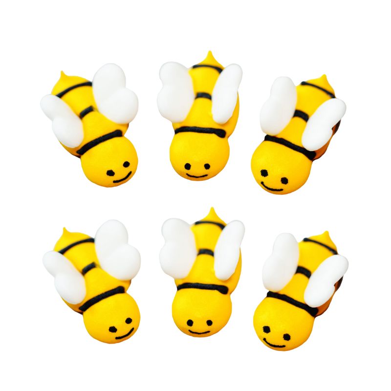 sugar decorations bees pack 6