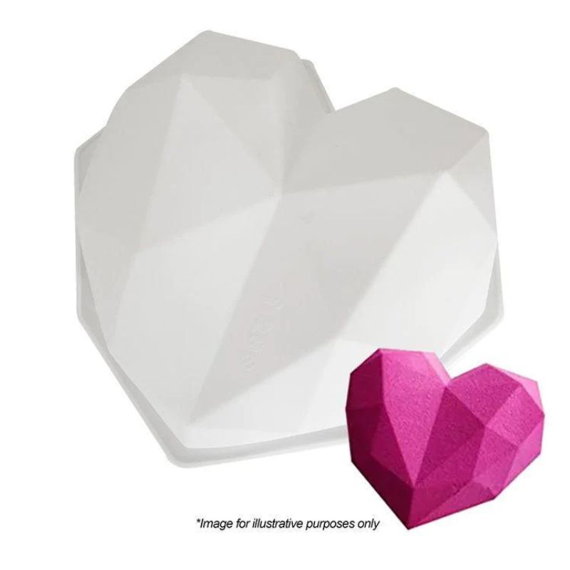 cake craft silicone mould 3d heart