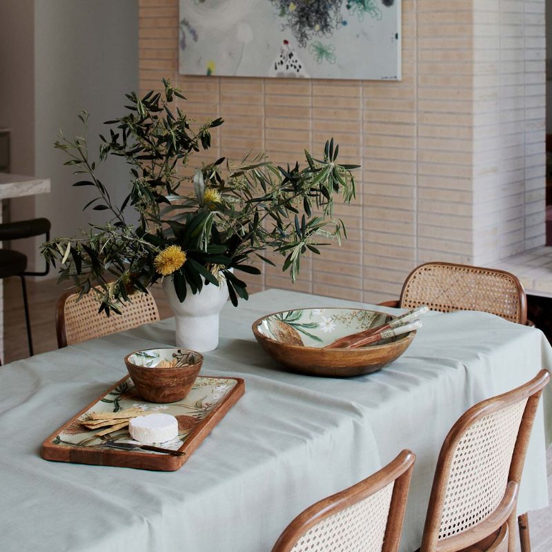 jetty tablecloth mineral green lifestyle image