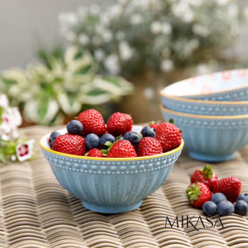 Mikasa Does it All Bowl 15.7cm - Blue Mosaic lifestyle images