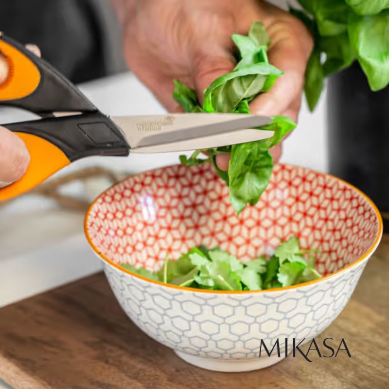 Mikasa Does it All Bowl 15.7cm - Geometric Blue lifestyle images