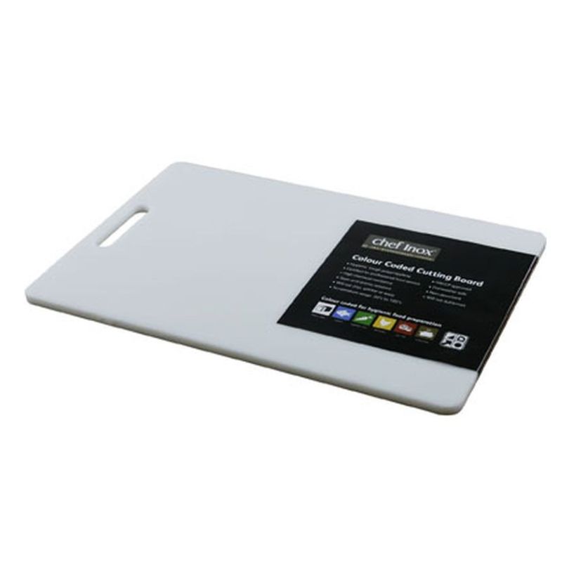 chef inox cutting board white