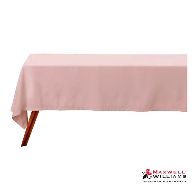 maxwell williams cotton classics rectangle tablecloth rose pink