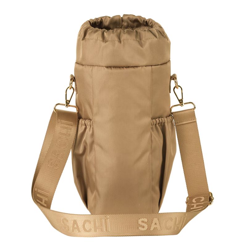 sachi crossbody bottle bag latte tan back view