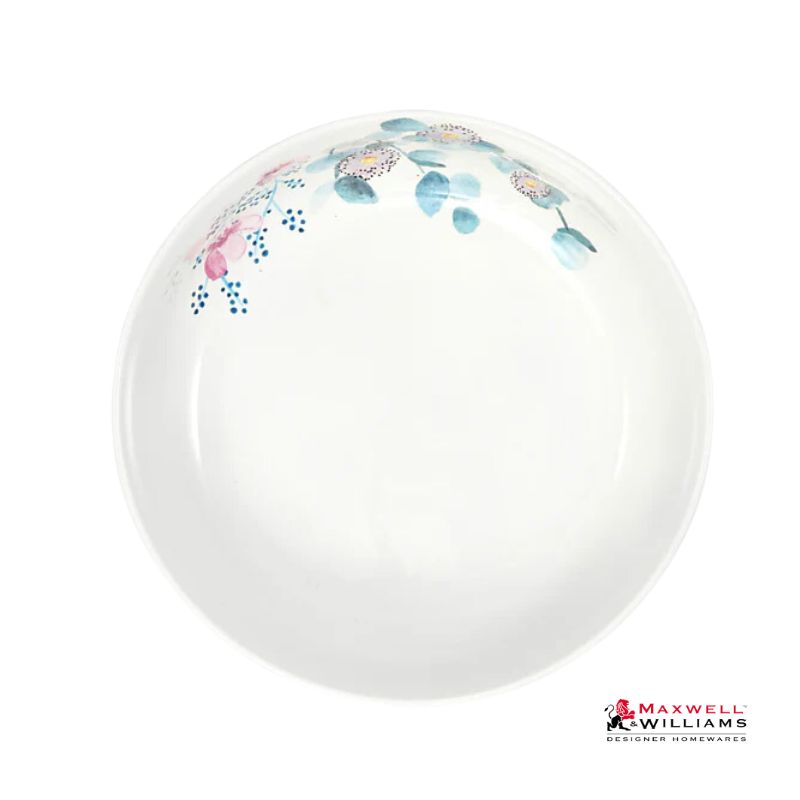 Maxwell Williams Royal Botanic Gardens Eucalyptus Bloom serving bowl 25x8cm inside view