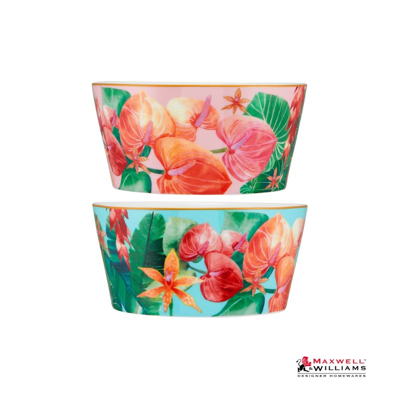 Maxwell Williams Teas & C's Tropicana Bowl 12x6cm Set 2 hv0561