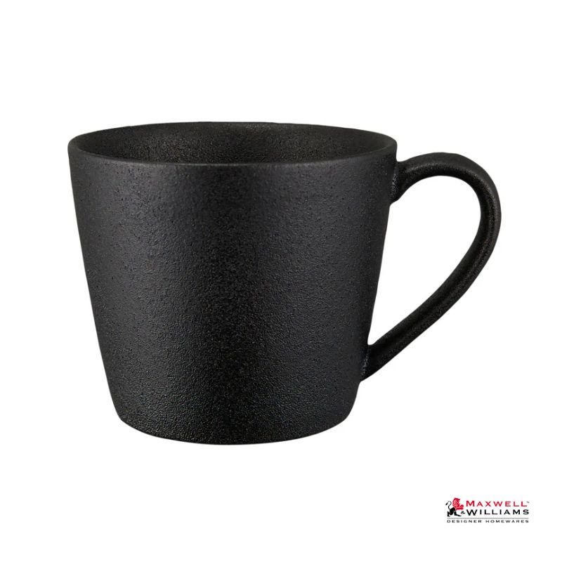 maxwell williams caviar black mug conial 420ml